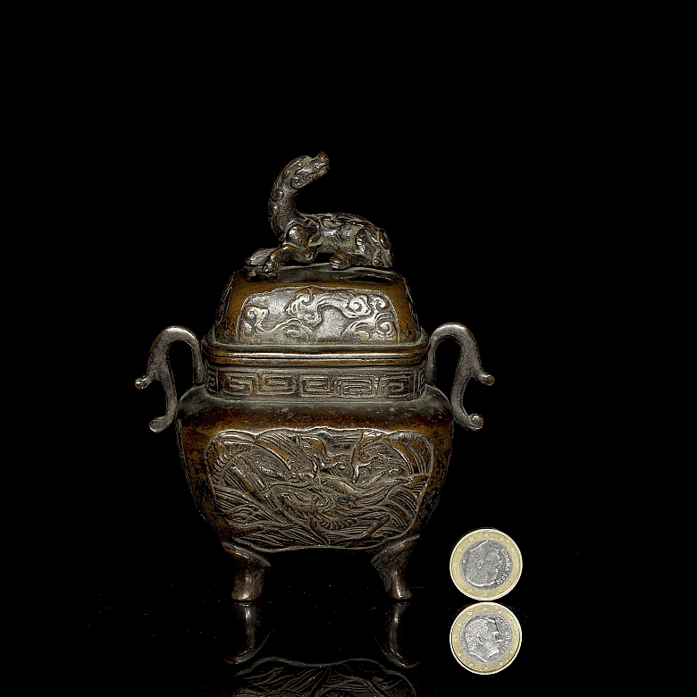 Incensario de bronce 