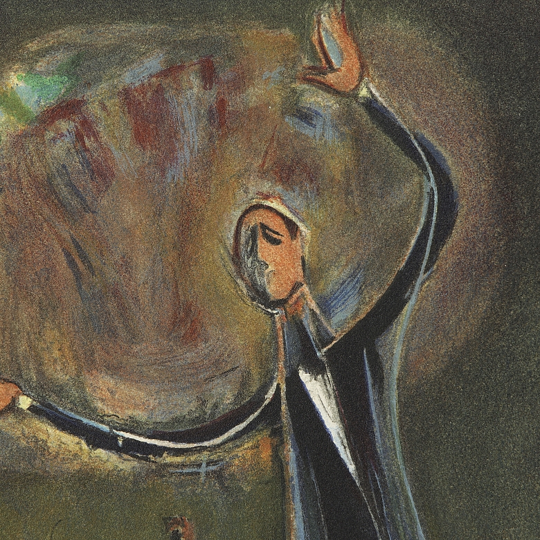 纳胡姆·古特曼（1898-1980）《指挥家》 Nahum Gutman - 1