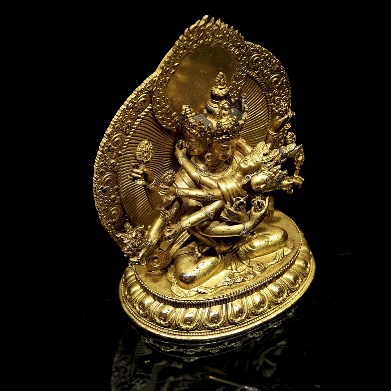 Buda de bronce dorado 