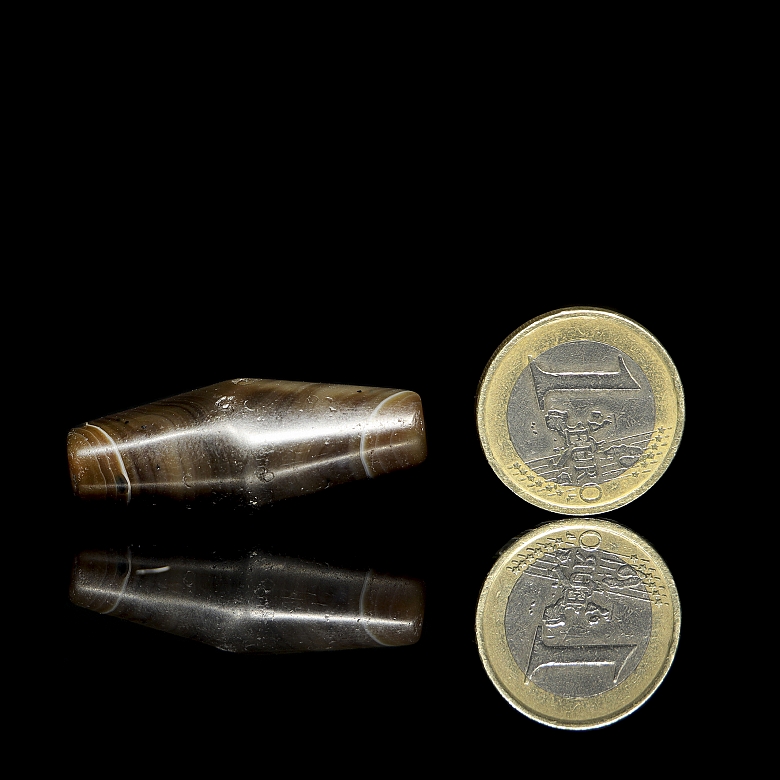 Ancient carved agate ‘Dzi’ bead - 5