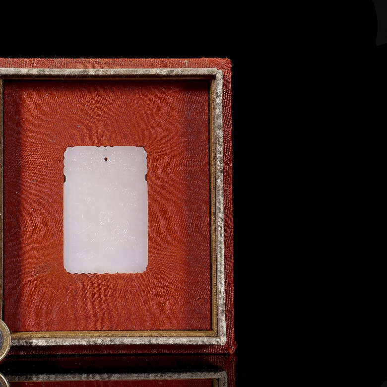 Placa de jade blanco de Hetian