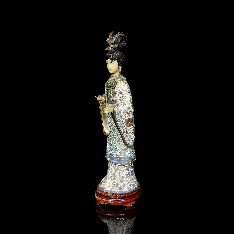 Figura de cloisonné