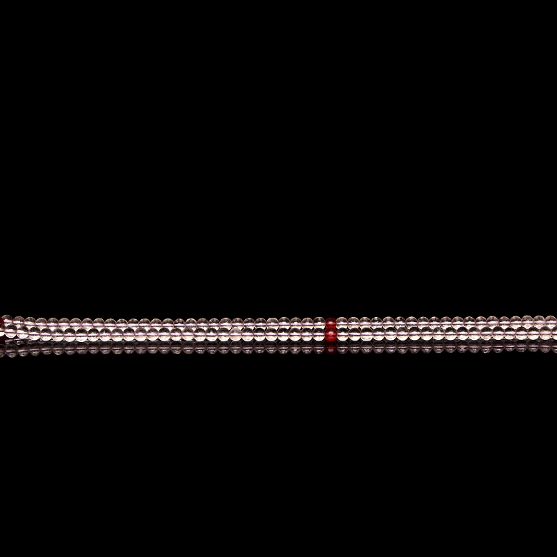 Collar mala de 108 cuentas de liulí, dinastía Qing - 3