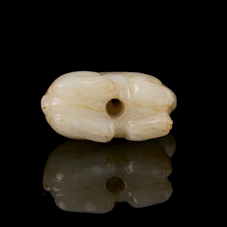 Hetian jade figure ‘Hare’, Qing dynasty