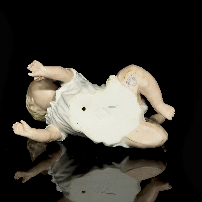 Bebé de porcelana bisqué, Alemania, pps. s.XX