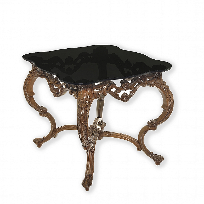 Mariano García (s.XX) Mesa auxiliar estilo Luis XV - 2