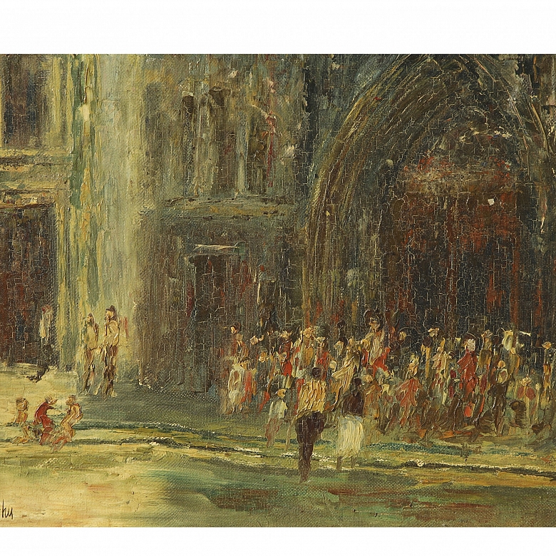 萨尔瓦多·罗德里格斯·布隆丘 Salvador Rodríguez Bronchú （1913–1999）《大教堂入口》