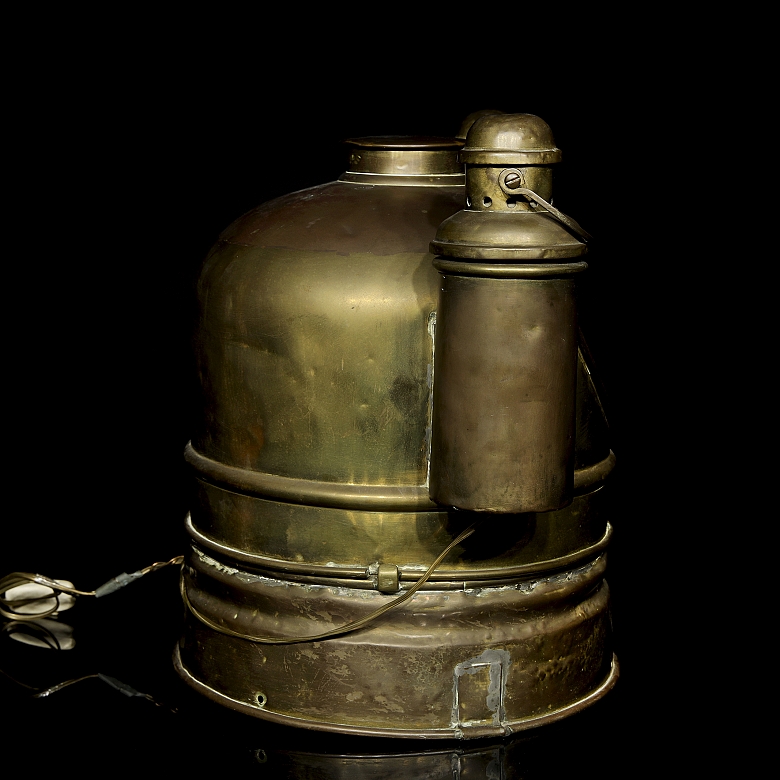 Navigation compass in logbook, early 20th century