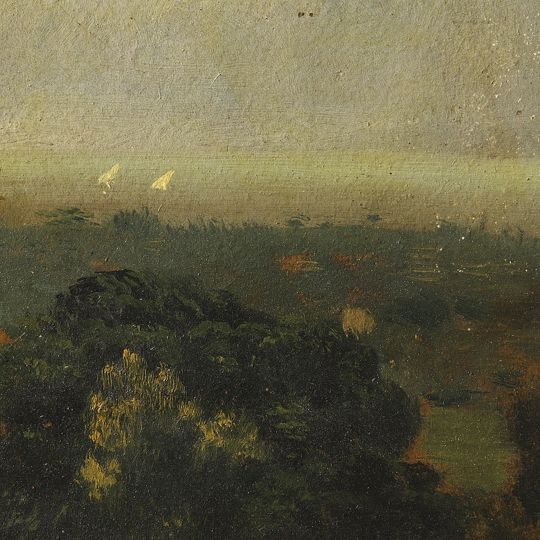 J·贝尔达（19-20世纪）《果园风光》 - 2