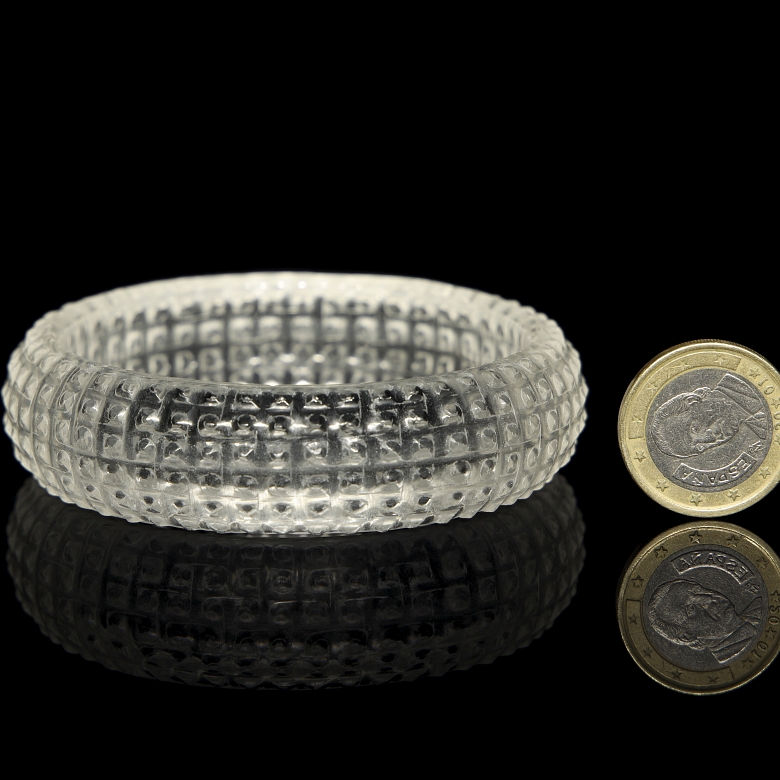 Esclava de cuarzo tallado, periodo Reinos Combatientes