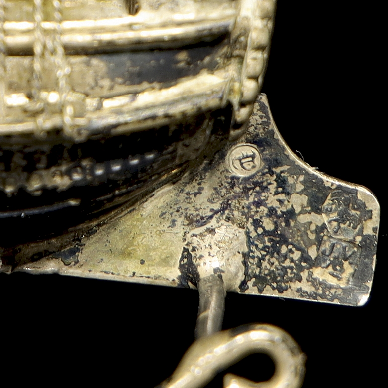 Pareja de piezas de plata, s.XX