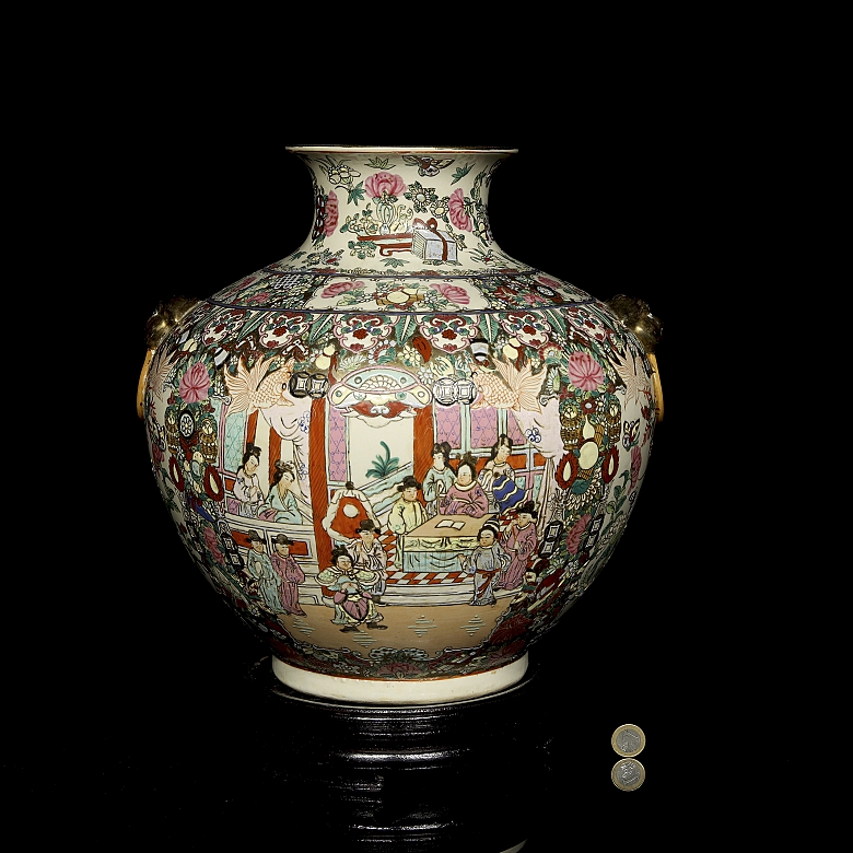Jarrón de porcelana