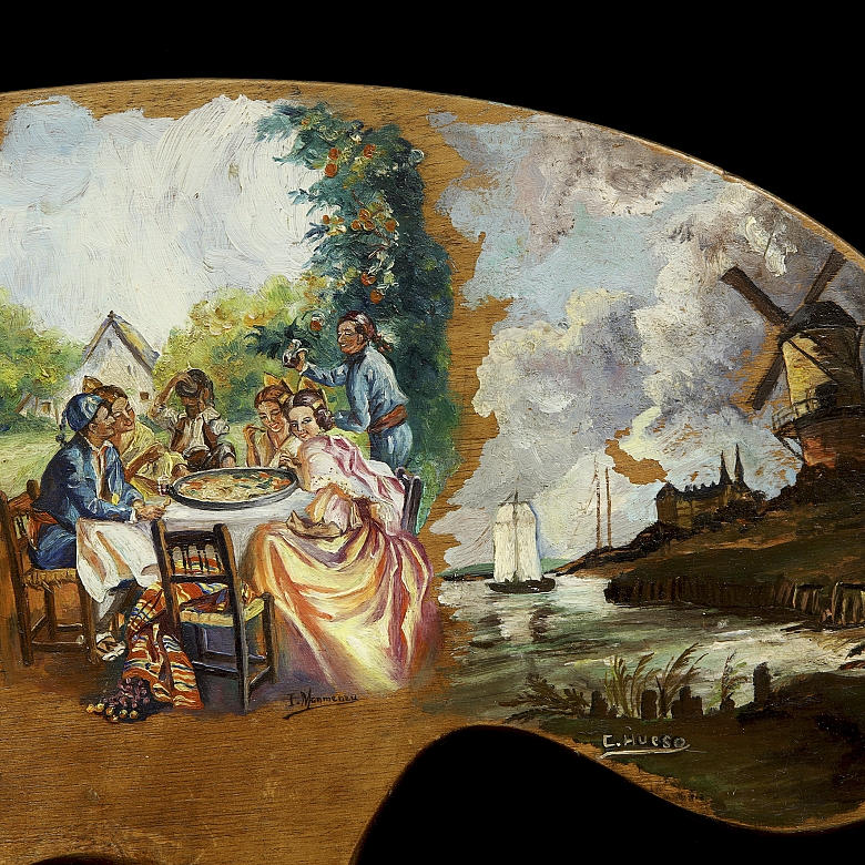 Paleta de pintor a