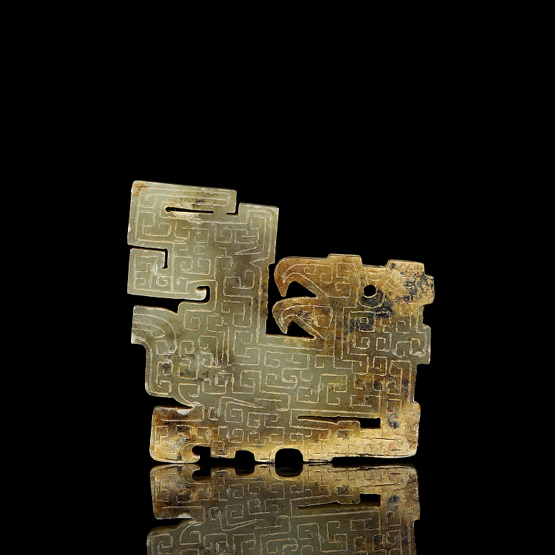 Placa de jade amarillo