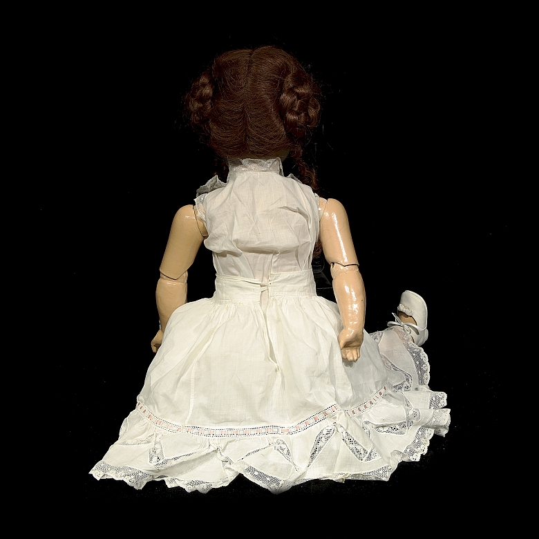 Muñeca de porcelana, Europa, ca. 1885-1898