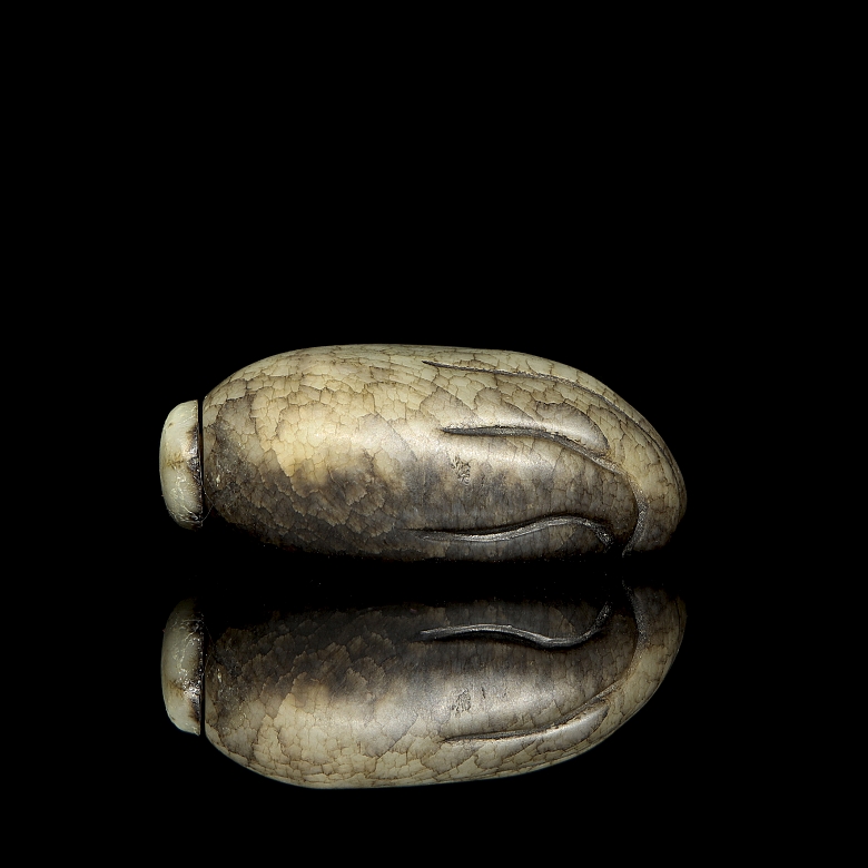 玉鼻烟壶 “佛手”，清代 - 2