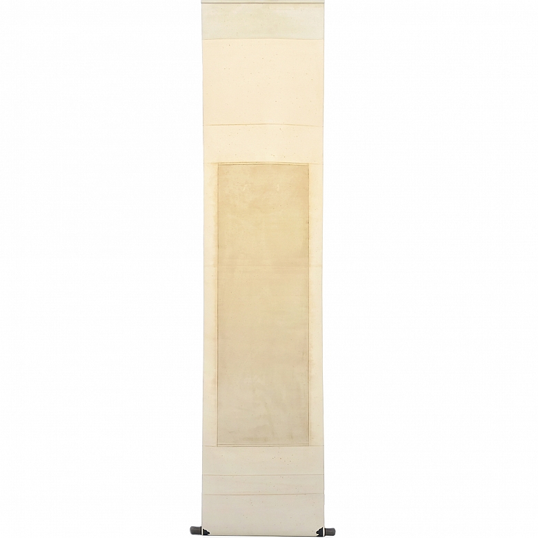 Pintura china “Sabio con camello”, con firma Luo Ping - 5