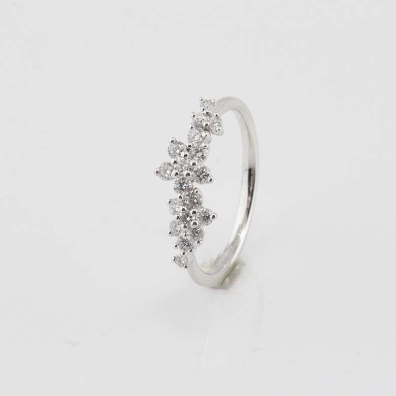 Fantastic white gold ring with diamonds 0.51cts - 3