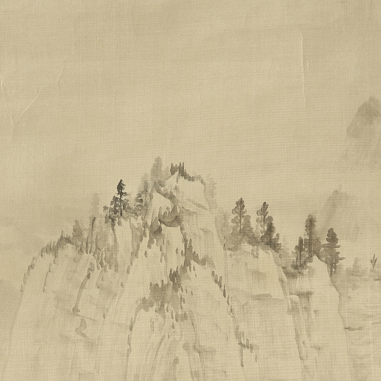 中国画《江山如画》，20世纪 - 2