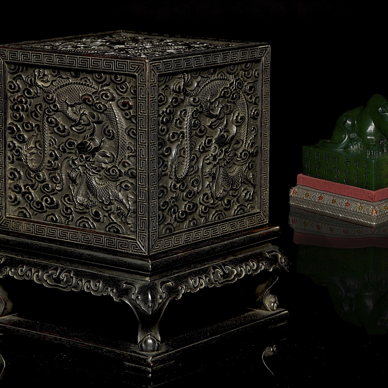 Caja para sello de madera de Zitang 