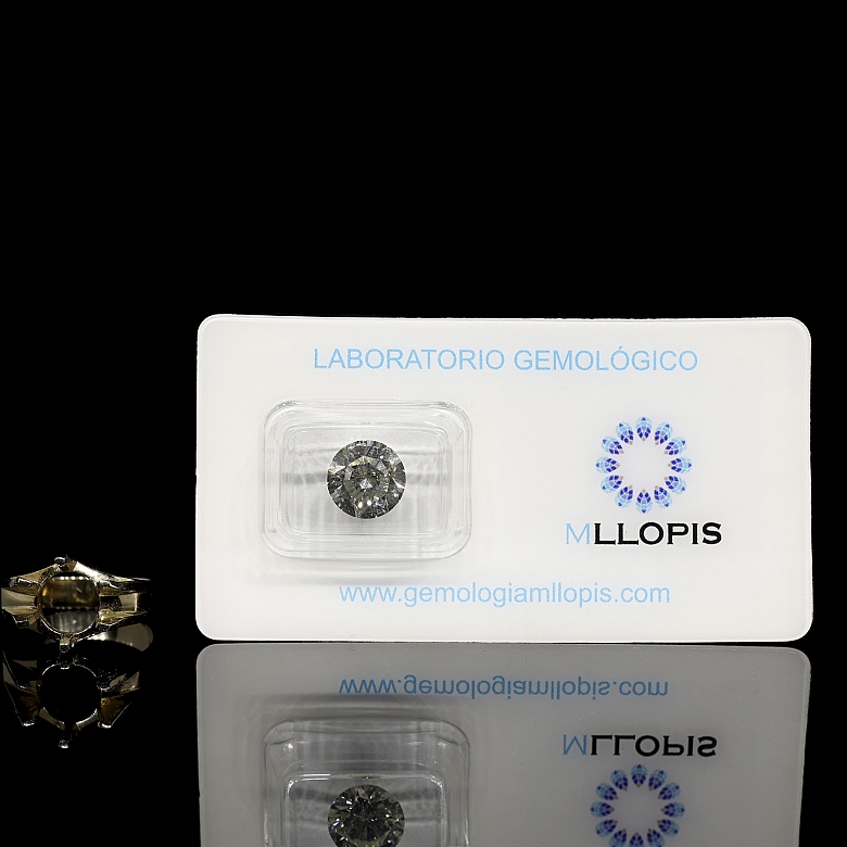 Diamante 3,64 ct con montura de oro amarillo