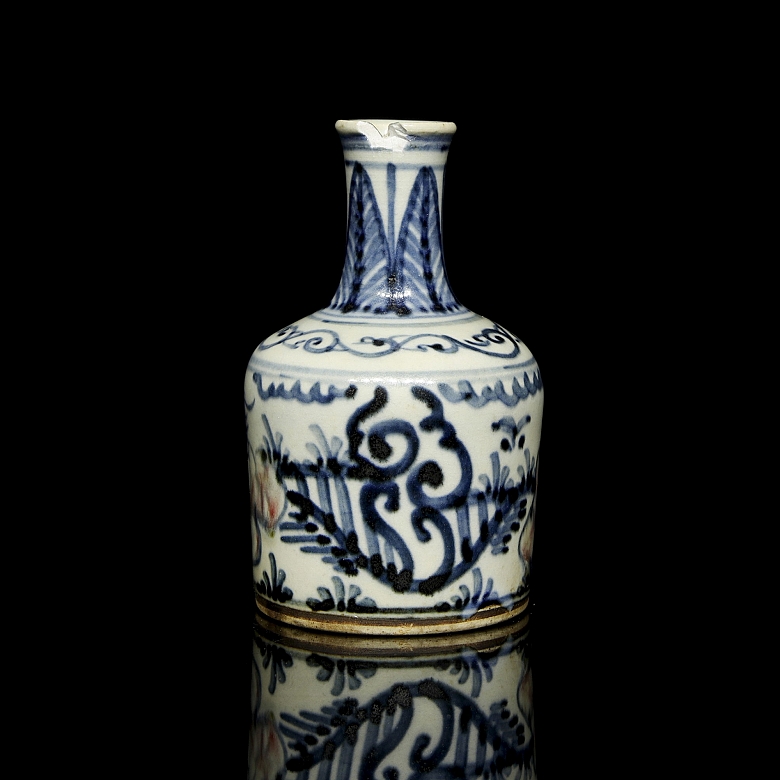 Botella de cerámica vidriada 