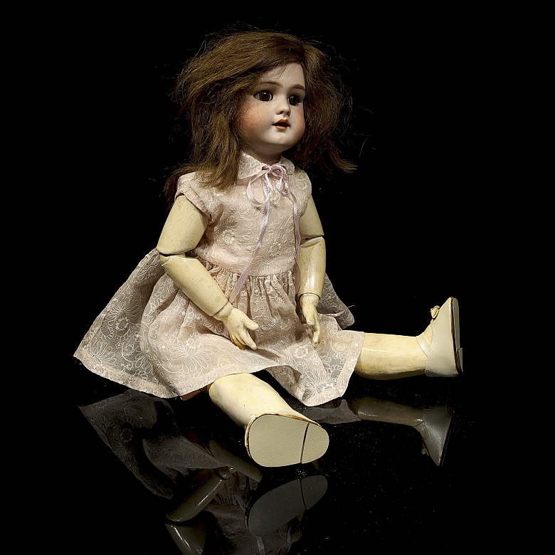 Muñeca de porcelana, Alemania, ca. 1895-1915