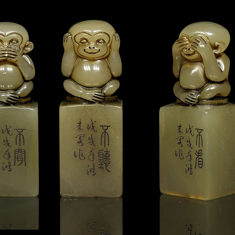 Tres sellos de shoushan