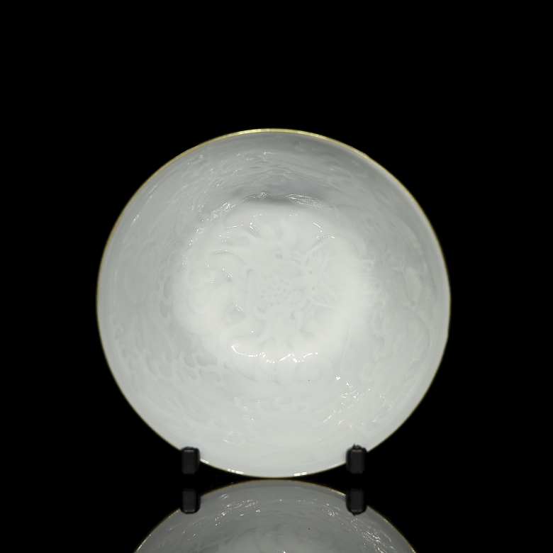 Taza de porcelana blanca 