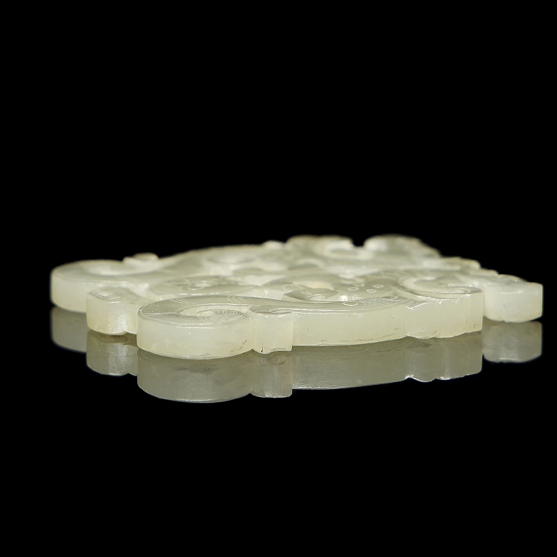 Placa de jade blanco 