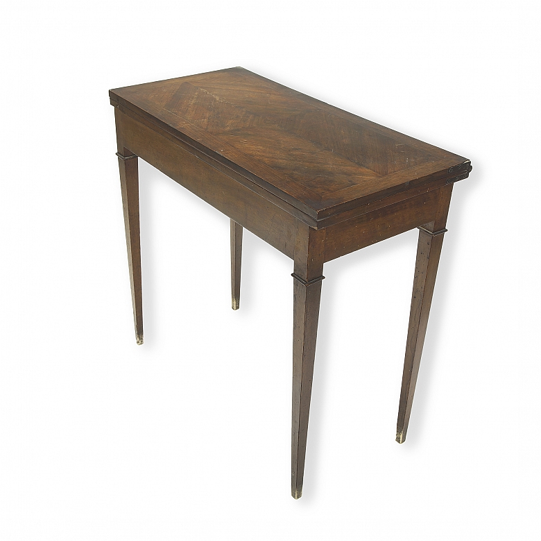 Folding game table, 20th century