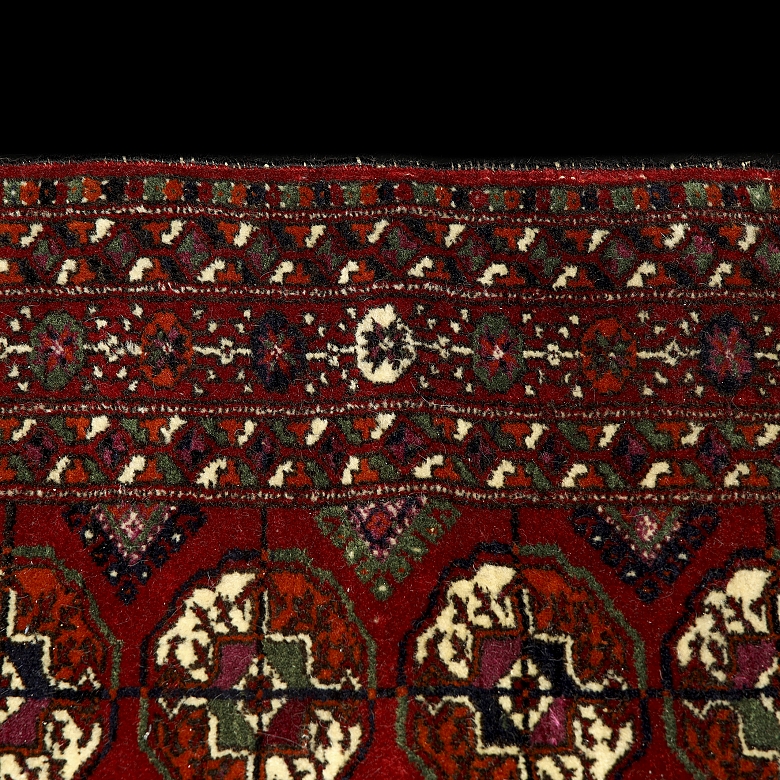 Alfombra oriental rusa de Bokara, s.XX - 3