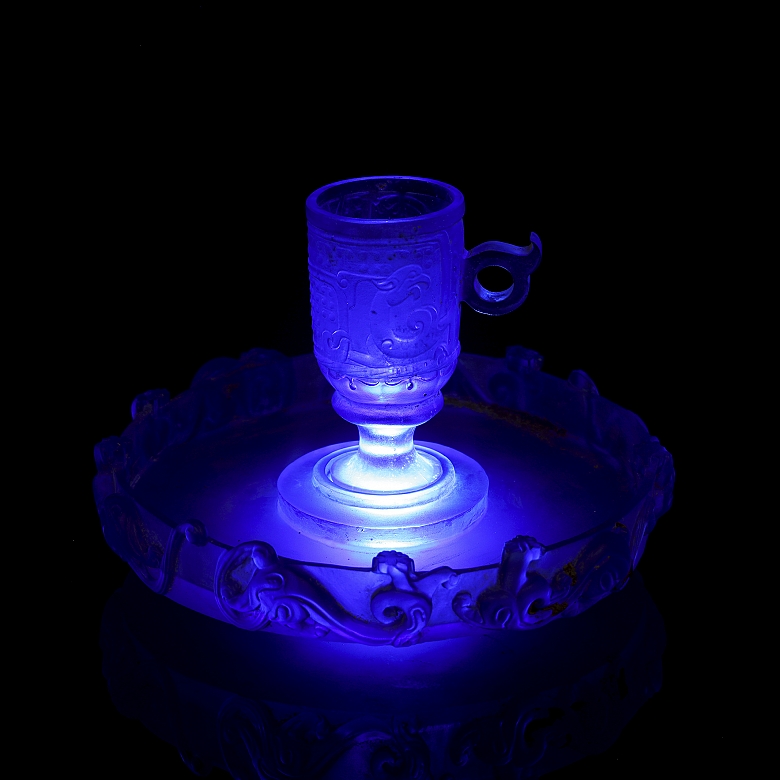Conjunto de liulí de copa y plato