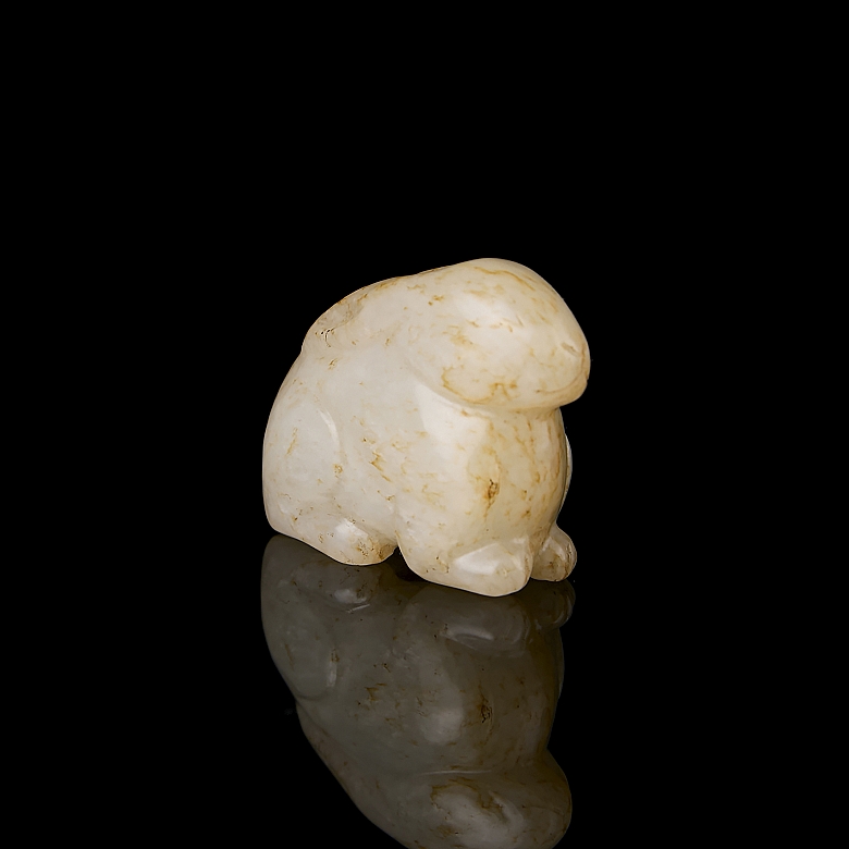 Hetian jade figure ‘Hare’, Qing dynasty