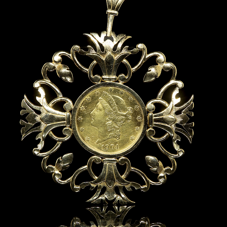 Conjunto de pulsera de oro