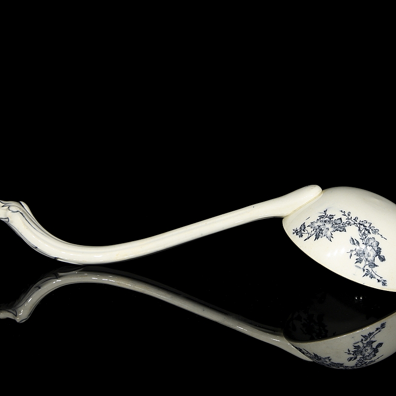 釉面陶瓷舀勺，19-20世纪 - 4