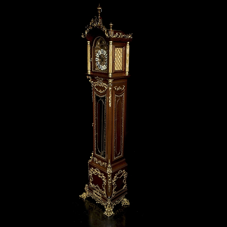 Reloj de Antesala Neobarroco, Urgos (Modelo UW 32), Alemania c. 1970-1990. - 3