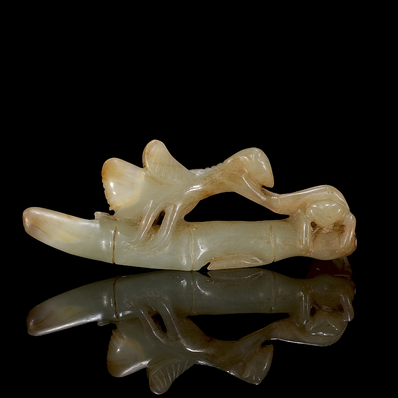 Carved jade figure ‘Mantis’, Qing dynasty