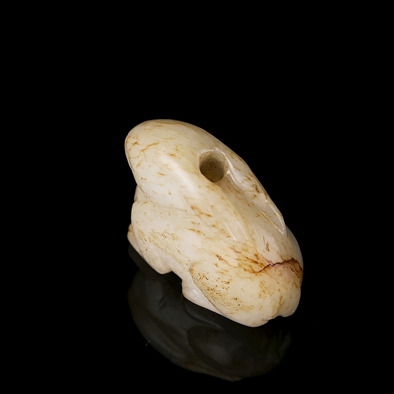 Hetian jade figure ‘Hare’, Qing dynasty