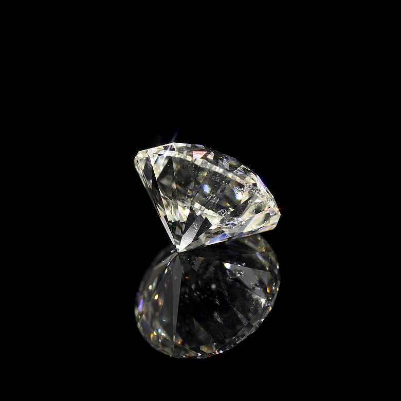 Diamante natural en talla brillante, 1.50 ct, certificado HRD