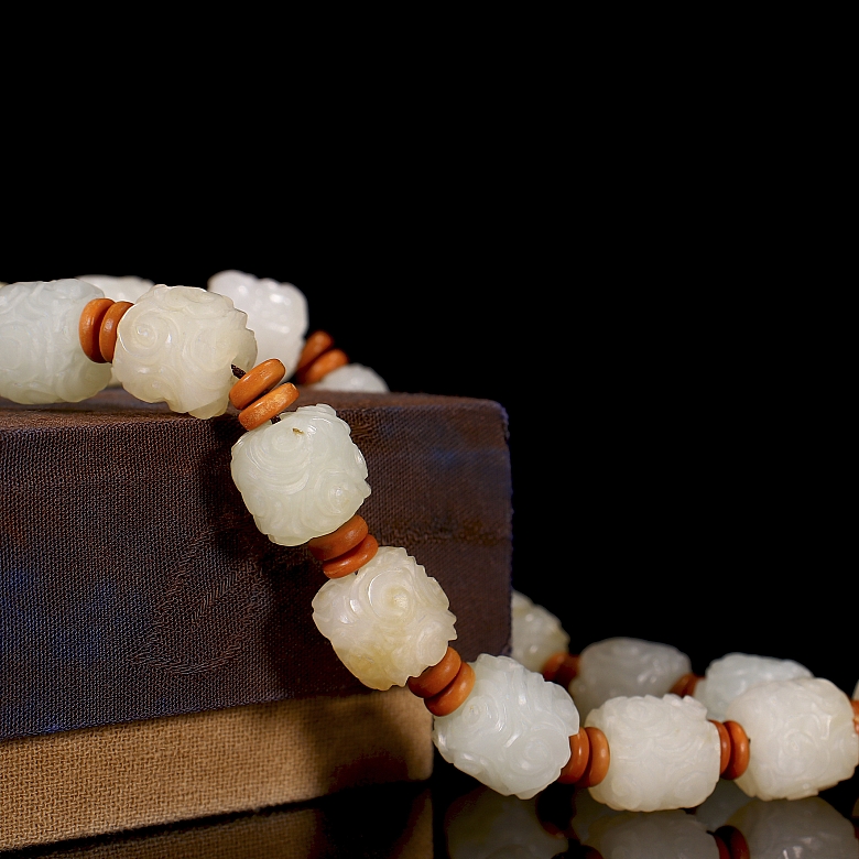 Pulsera de jade de Hetian 