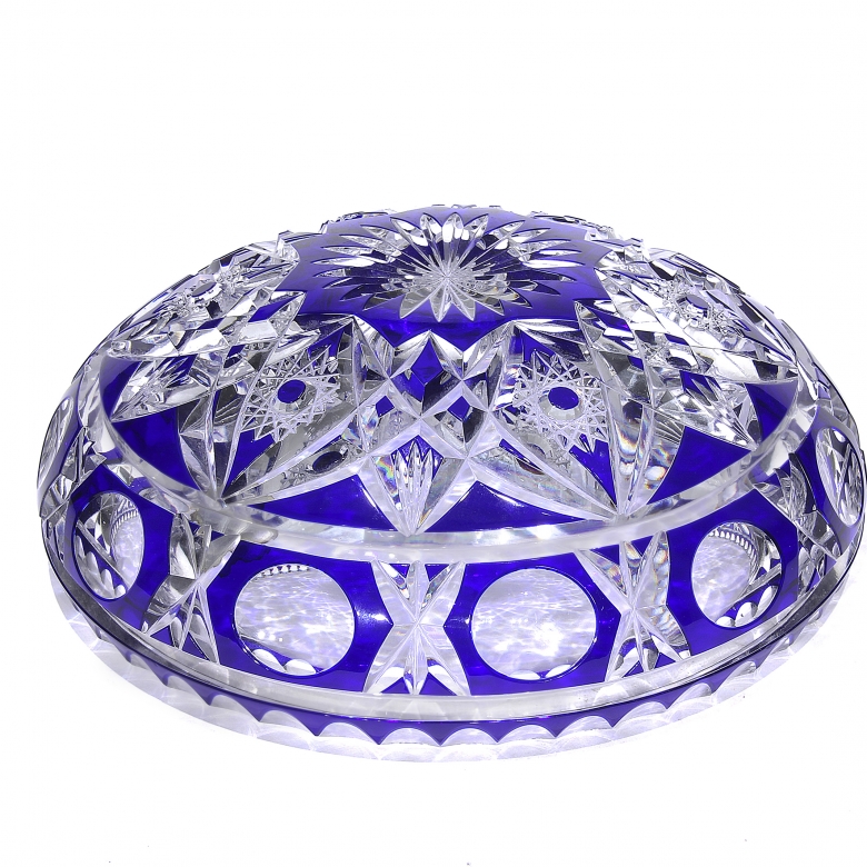 German glass bowl, Nordböhm, 20th century