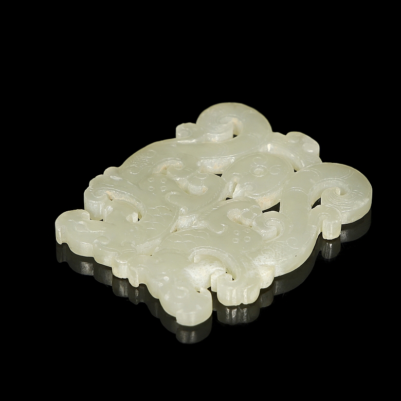 Placa de jade blanco 