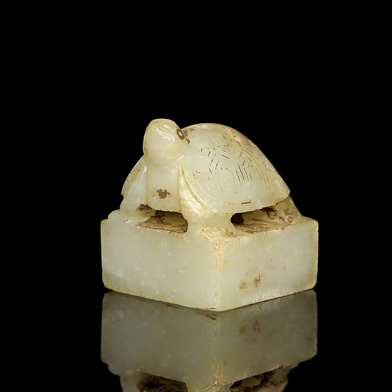 Sello de jade blanco 