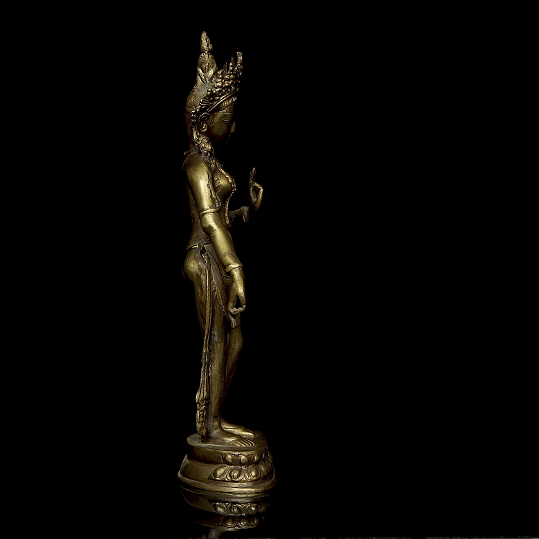 Gilt bronze figure 