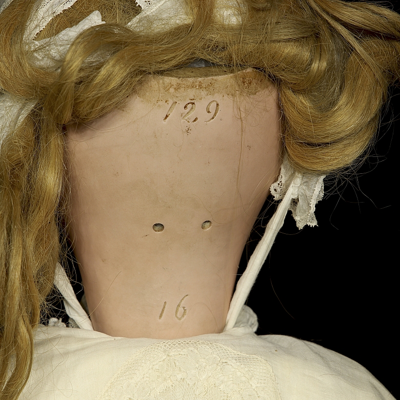 Large porcelain-headed doll, Germany, 20th century - 6