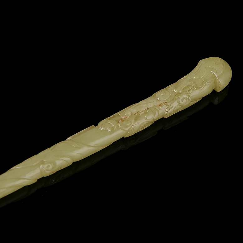 Horquilla de jade amarillo 