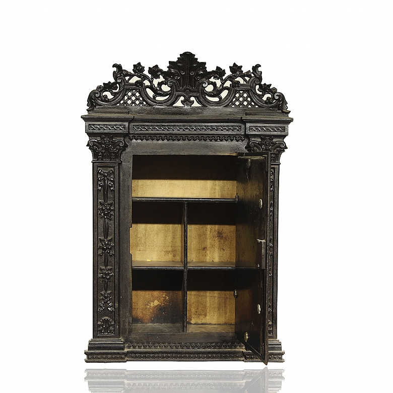 木质与铸铁壁柜，19世纪