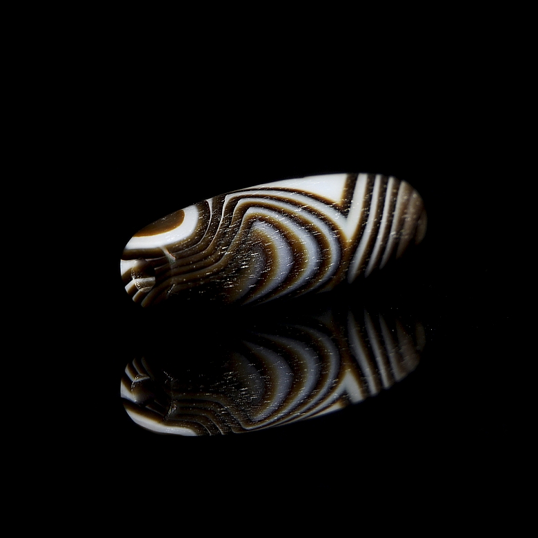 Agate Dzi Pendant ‘Eye of Vajra’, Liao Dynasty - 3