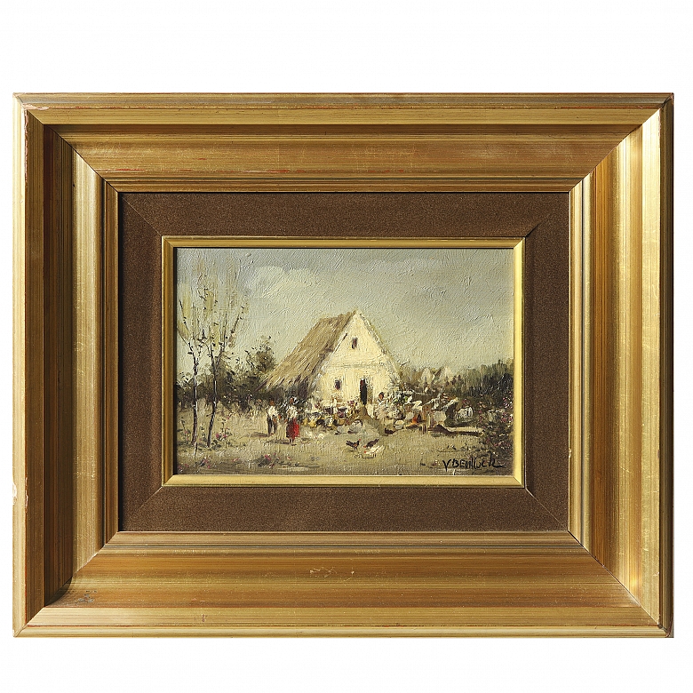 V. Benlloch (20th century) ‘Views of the hut’